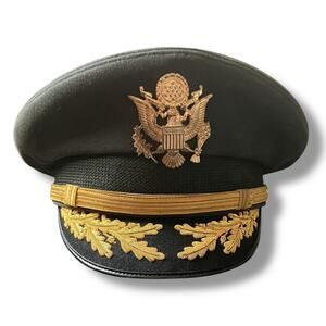 1950s U.S. Army Officer Hat – Lt. Col. Bruno QMC USAR Top Rank Sz 7